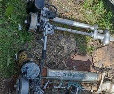 Pair of old Boat Engines.