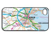 Dublin Map phone cover for any iphone samsung nokia sony xperia