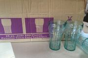 Coca Cola Glasses hard  Plastic Contour Style American Market Large
