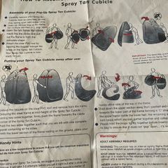 Pop up tent , used for spray tanning