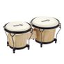 Bongo Set with Padded Bag and Tuning Wrench Natural Image 7