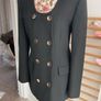 blazer Bnwt Zara black blazer medium with gold buttons Image 3