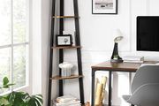 New 5 Tier Industrial Corner Bookcase (159cm) FREE P&amp;P