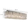 Modern Crystal Ceiling Light Square Chandelier for Home Office Hotel Silver (FREE POSTAGE) Image 3