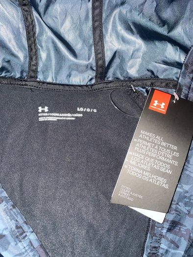 Under Armour 1/4 zip training hoody rain top camo