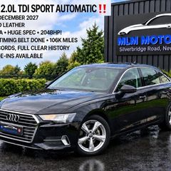 192 Audi A6 Sport Auto 204bhp 2.0 Tdi  Vrt 5k!
