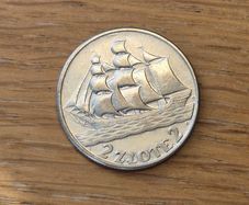 Poland 2 zlote silver coin 1936 Gdynia Seaport