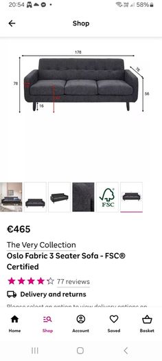3 seater sofa