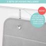 Nursery Over Door Hanging Organiser with Hooks 33x99 cm (Pack of 1), Grey Image 3