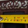 Cast iron photo frame with a rust finish, rustic style decoration. Dimensions: 15x15 cm. Photo dimensions: 7x7 cm. Image 5