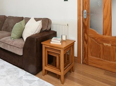 Nest of 3 Wood Side Tables