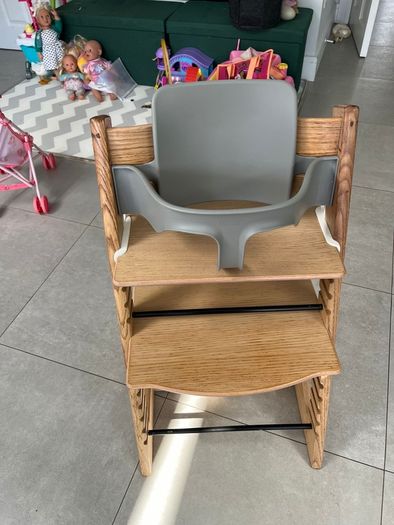 Stokke Tripp Trapp chair with babyset and harness