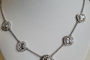 Women's Silver Corona Necklace