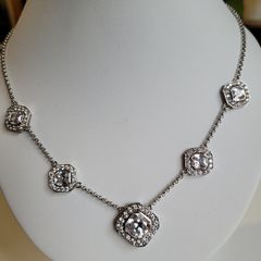 Women's Silver Corona Necklace