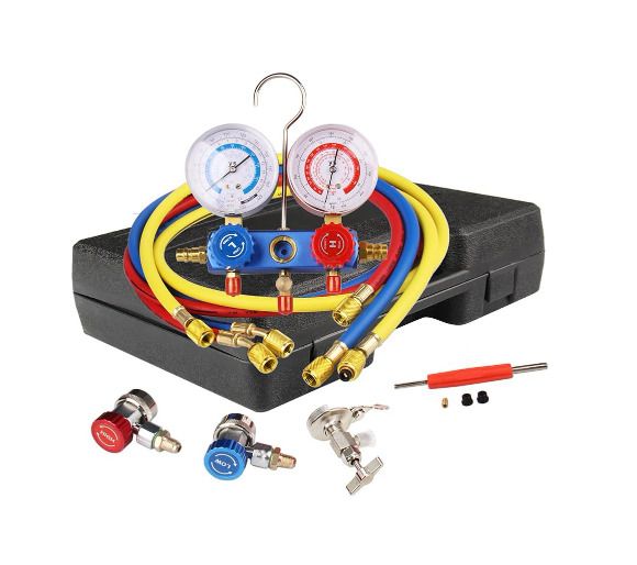 Air Conditioning R134a Refrigerant Distributor Gauge Set