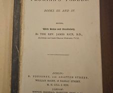 Florian's Fables Books 111 And Iv. 1883 By The Rev James Rice. Paperback In Poor Condition.  See Photos For Same.
