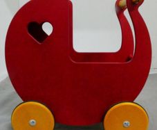 wooden doll pram