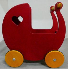wooden doll pram