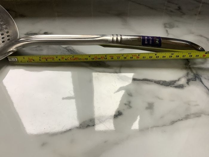 Deep fryer stainless steel skimmer spoon