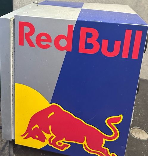 redbull mini fridge