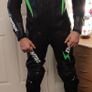 Mens "L" Size Motorbike Suit Motorcycle Biker Race Leather Suits MOTOGP CE Safe Image 8