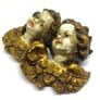 Vintage Hand Carved Wooden Putto Heads Image 4