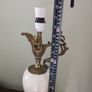 antique marble and brass lamp Image 8