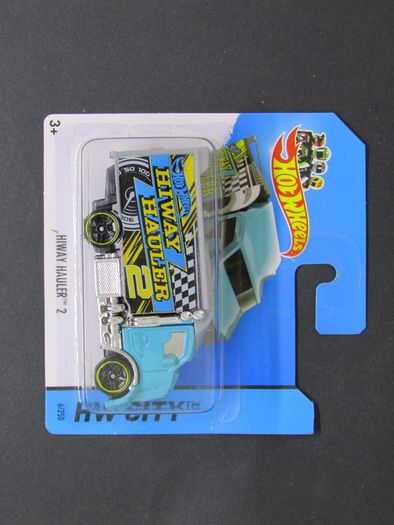 Hot Wheels Hiway Hualer 2 Blue Hot Wheels 2014 Mattel Diecast HW City 6/250 Brand New Factory Sealed