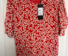 New Soaked in Luxury mesh lined Top / Blouse - Size Medium / Size 10