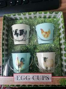 Farm friends set of 4 egg cups