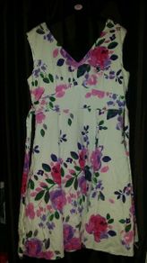 Bhs Ivory floral midi dress size UK16 EU44 Postage included