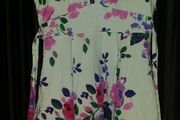 Bhs Ivory floral midi dress size UK16 EU44 Postage included