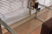 Living room glass table
