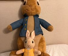 Peter rabbit and cotton tail tedddies
