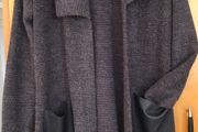 Ladies Dark Denim Blue Long Cardigan by MXO