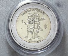 (3 for 10 Mix and Match) Italy 2 Euro Base Metals Uncirculated Coin 2026 - Pinocchio