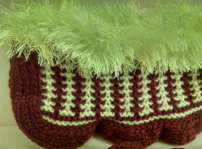 Knitted Slippers x 2