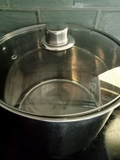 Huge stock pot.