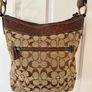 COACH leather/canvas cross body bag excellent condition Image 3
