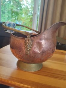 Antique Copper Coal scuttle