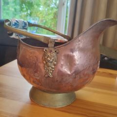 Antique Copper Coal scuttle