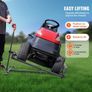 Ride on Lawn Mower Lift Jack, 880 Lbs Weight Capacity, Telescopic Maintenance Jack with Crank Handle & Power Tool Handle, Foldable Lawn Tractor Lifter for Lawn Mowers and Garden Tractors, Black Image 2