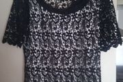 womens  crochet lined top