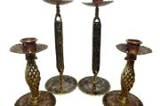 1960s Vinatge  candlestick collection of four