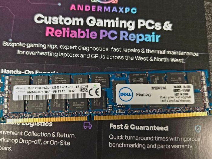 16GB DDR3L ECC Registered Server Memory Individual Modules
