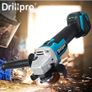 125MM Brushless Electric Angle Grinder 4 Speed Cutting Machine DIY Woodworking Power Tool For Makita 18V Battery Image 9
