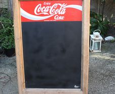 COCA COLA, Coke Advertising Chalk Board,  Sandwich Board