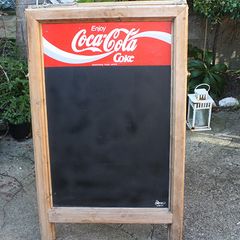 COCA COLA, Coke Advertising Chalk Board,  Sandwich Board