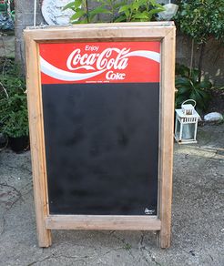COCA COLA, Coke Advertising Chalk Board,  Sandwich Board