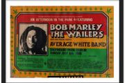 Bob Marley Dalymount Park Dublin 1980 Framed Poster